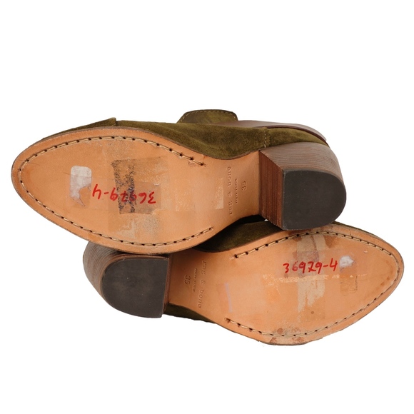 RAG & BONE HARROW SUEDE ROUND TOE ANKLE BOOTS - Picture 5 of 7